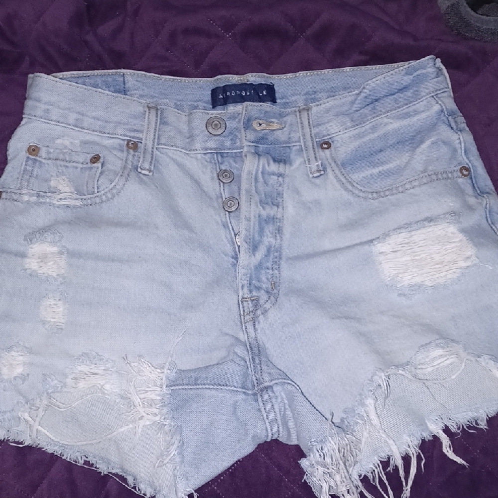Aeropostale Light Denim Shorts
